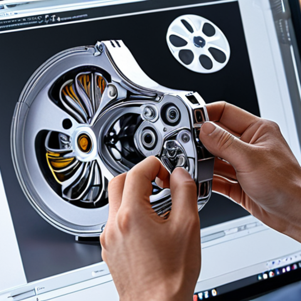 **AI-powered CAD software assisting a mechanical engineer, highlighting collaboration and innovation.** (This image focuses on the AI partnership concept.)
