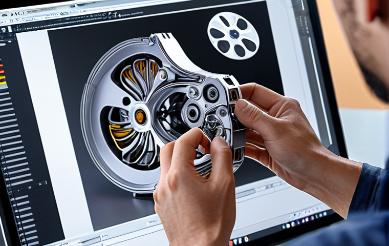 **AI-powered CAD software assisting a mechanical engineer, highlighting collaboration and innovation.** (This image focuses on the AI partnership concept.)