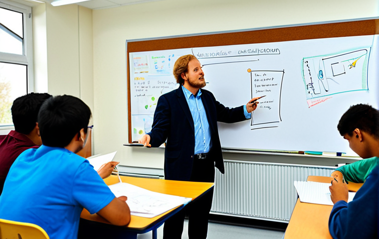 기계설계분야에서의 연구와 실무 결합 - **Prompt:** A brightly lit, modern engineering design studio. A female mechanical engineer, fully cl...