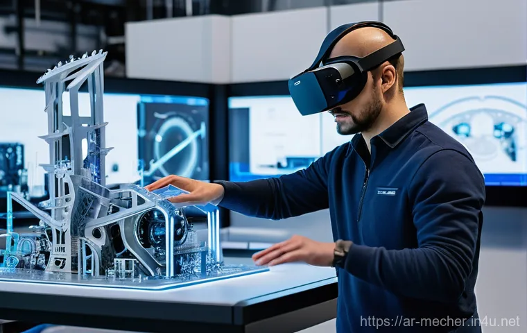 기계설계기사와 항공우주 산업 설계 - **"An epic and inspiring scene illustrating the future of the aerospace industry. In the foreground,...